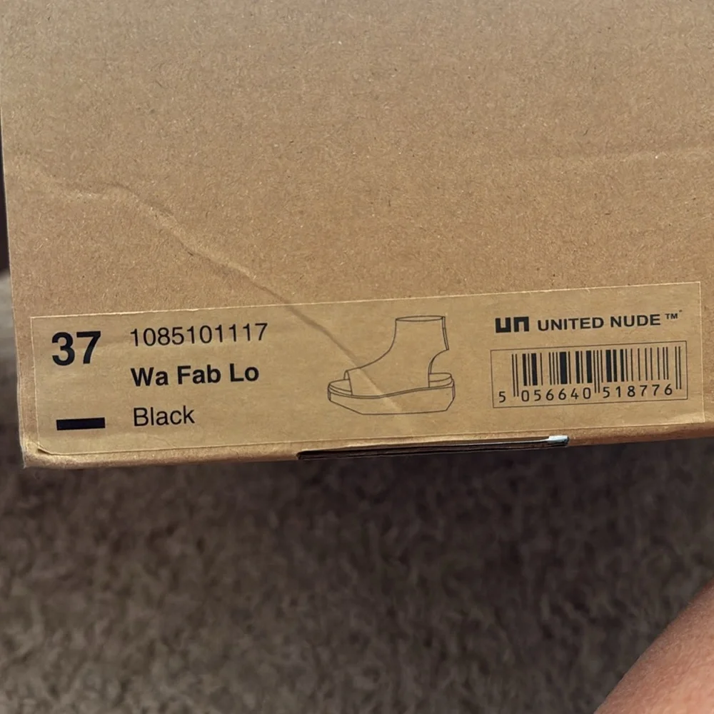 Brand new pair of united nude shoes. Did not fit and too late to return.